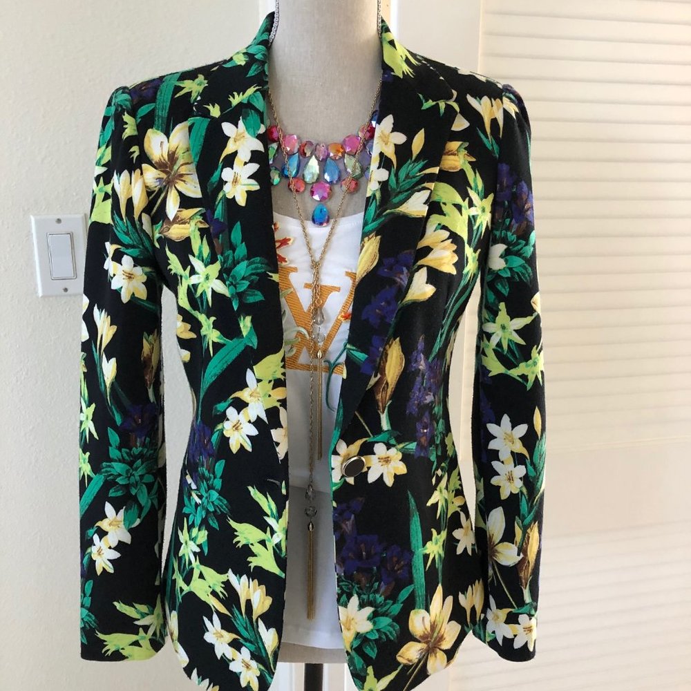 Spring Floral Sassy Blazer